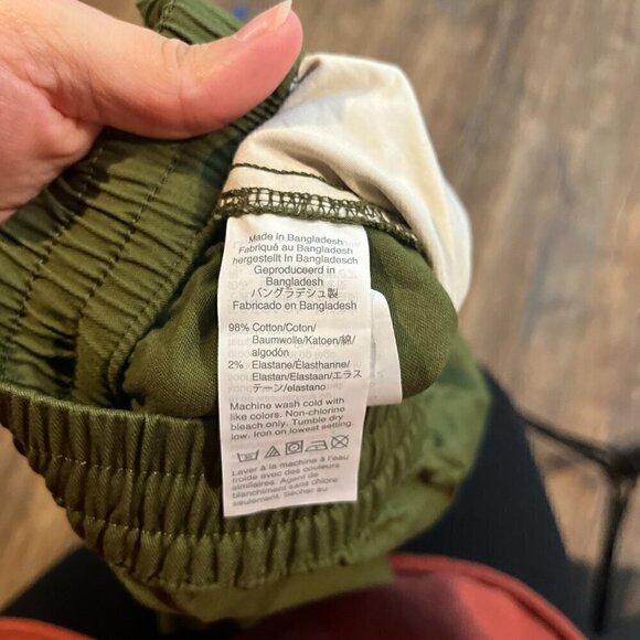 J. Crew dark green pull on casual pants - Picture 5 of 5